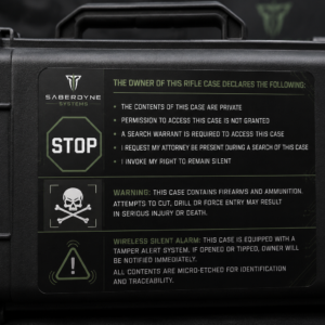 Rifle Case Disclaimer Sticker